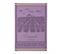Torchon En Jacquard De Coton Violet 50x75