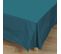 Cache Sommier Coton Made In France Bleu 90x190