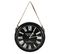 Horloge En Métal Noir Laqué Antiquités De Paris