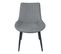 Chaise bi-matière ST MORITZ gris/ gris