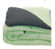 Couette Légère Gris Anthracite/Vert pâle - 1 personne 140x200 - Légère