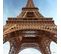 Tableau Sur Verre Synthétique Tour Eiffel Paris 90x90 Cm