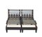 Lot 2 Sommiers Relaxation Electrique Anthracite 2x90x200