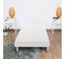 Sommier tapissier à Lattes en Bois Massif avec Pieds - 80x200 cm