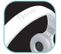Casque 2 En 1 Bluetooth® Et Filaire Confortable Et Pliable – Blanc/argenté