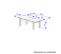 Table L.190 cm + allonge OXYDE imitation chêne et béton
