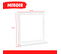 Miroir 60x65cm + Tablette / Blanc