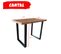 Table Bar Cantal 140x80cm - 6 Personnes -  Chêne Massif