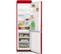 Réfrigérateur congélateur 250l rouge  - Sccb 250 Vr