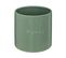 Pot En Céramique Émaillée Vert Jade D 13,7 X H 14 Cm