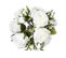 Bouquet De Fleurs Artificielles 14 Roses Blanches H 40 Cm