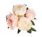 Bouquet De Fleurs Artificielles 4 Pivoines Roses H 30 Cm