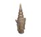 Objet Décoratif  Statue Tête De Bouddha En Résine Or H 43 Cm