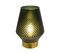 Lampe LED verre H. 17 cm VERRE Vert, rose, doré