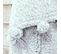 Plaid Uni Winter Spirit Cocoon En Polyester - Gris - 125x150 Cm
