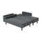 Canapé D'angle Luxury Convertible Tissu Anthracite 4 Places