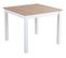 Table carré L.90/130 RUBEN Blanc/Chêne sonoma