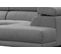 Canapé d'angle droit relax électrique SCORPIO tissu gris clair