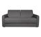 Canapé convertible express 3 places SIENNA tissu gris anthracite couchage 140x190cm