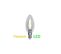 Ampoule Filament LED E14 4 W Flamme Blanc Médium Puissance