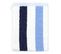 Parure De Bain 7 Pièces Classic Stripes Bleu 480g/m2