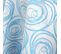 Nappe Ovale 180x300 Cm Jacquard Coton Spirale Bleu Turquoise