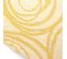 Nappe Ovale 180x300 Cm Jacquard Coton Spirale Jaune Citron