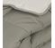 Couette Hiver 260x240 Cm Cocoon Bicolore Taupe/lin Garnissage Fibre Polyester 400g/m2