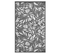 Tapis Extérieur Flower Gris Et Blanc 180 X 280 Cm