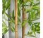 Bambou Artificiel Hauteur 1,2 M 369 Feuilles et Lichen Denses Réalistes Pot Inclus Noir