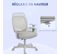 Chaise De Bureau Ergonomique Revêtement Maille Polyester Gris