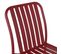 Chaise Design De Jardin En Aluminium Rouge