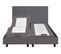 Sommier relaxation 2x80x200 cm EPEDA ZEN tissu gris taupe
