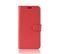Housse Rouge Pour Nokia 7.1 Plus Folio Grainé Avec Languette Aimantée