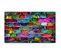Tableau Pop Art Mur De Briques Multicolore 80x55