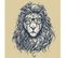 Tableau Animal Hipster Lion Hipster 60x60