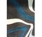 60x110 Tapis Moderne Rectangulaire Nodage Bleu