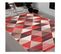 60x110 Tapis Design Et Moderne Rectangulaire Bc Triangle Corail