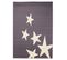 80x150 Tapis Moderne Rectangulaire Estrellas Gris