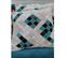 Coussin 45x45 Carre Dimede Turquoise