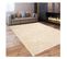 120x170 Tapis Shaggy Poils Long Rectangulaire Sg Luxe Beige