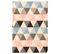 60x110 Tapis Moderne Rectangulaire Bc Triangle Paste Multicolore