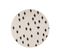 90x90 Rond Tapis Enfant Rond Prickly One Md Blanc