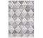 80x150 Tapis Moderne Rectangulaire Kla Atmos Gris, Blanc