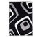 80x150 Tapis Design Et Moderne Rectangulaire Af Septoc Noir