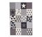 140x200 Tapis Enfant Rectangulaire Af Caretoile Gris, Blanc, Noir