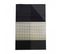 60x110 Tapis Design Et Moderne Rectangulaire Pointblack Noir, Gris, Écru