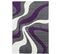 40x60 Tapis Design Et Moderne Rectangulaire Diamond Vagues Violet