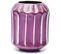 Vase Décoratif En Résine Coloré Violet 12x12x18cm