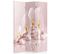 Paravent Orchidées Zen Pour Ambiance Relaxante Et Élégante 110 X 150 Cm - 1 Face Déco Rose